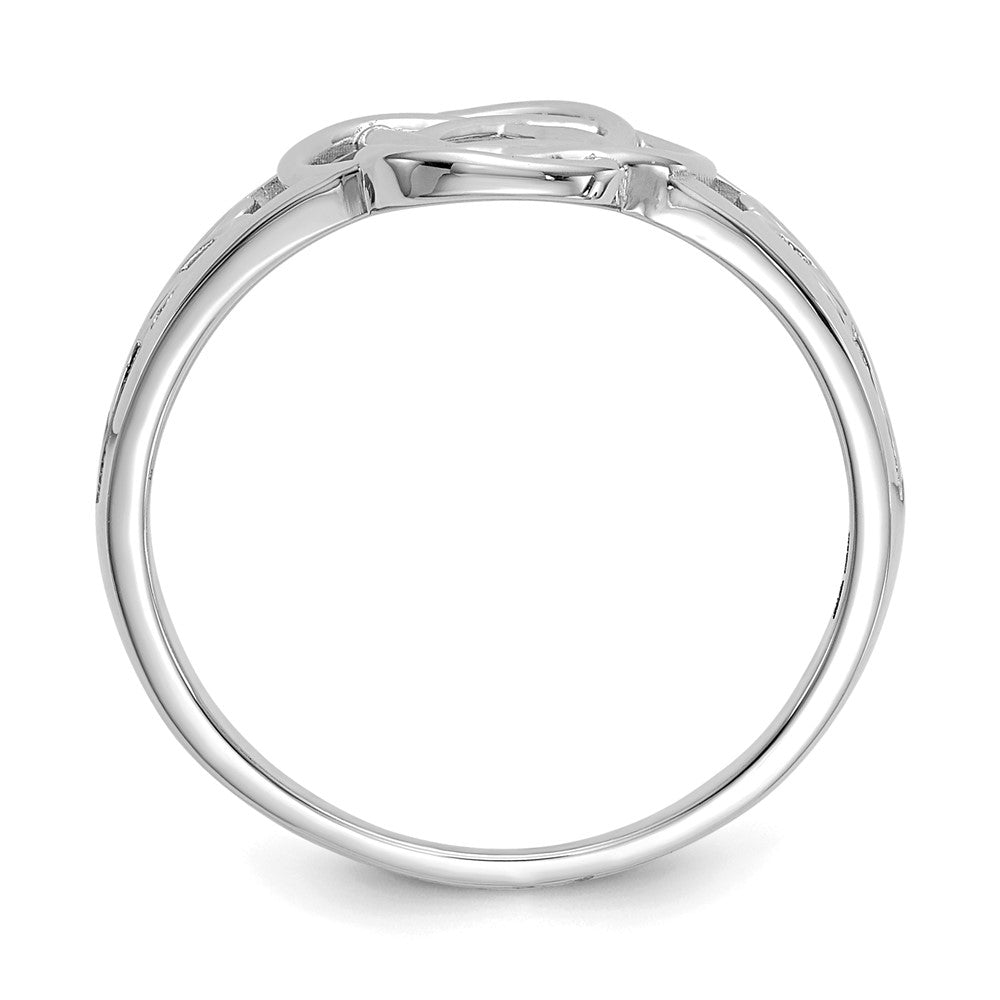 14k White Gold Celtic Knot Ring