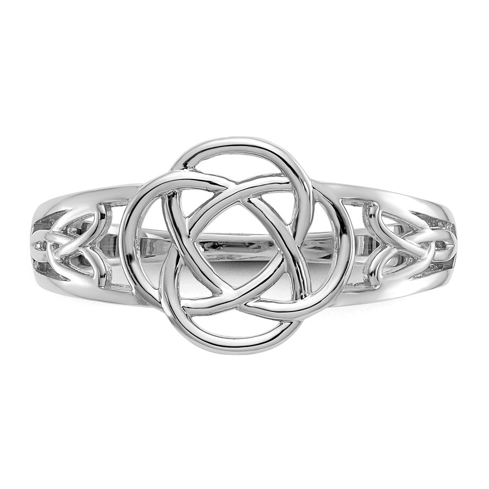 14k White Gold Celtic Knot Ring