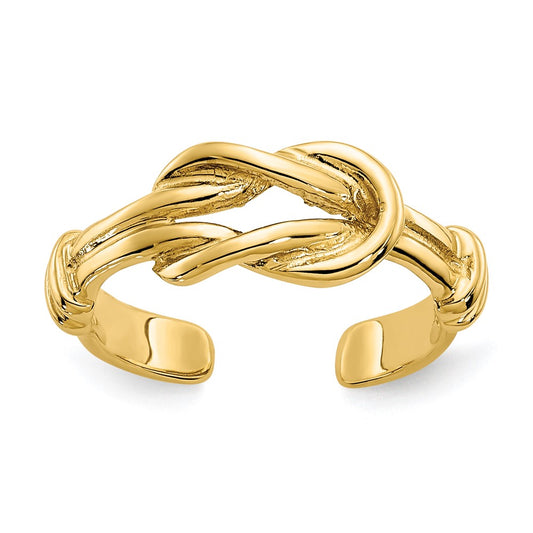14k Love Knot Toe Ring