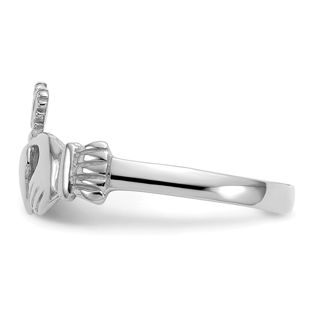 14k White Gold Claddagh Ring