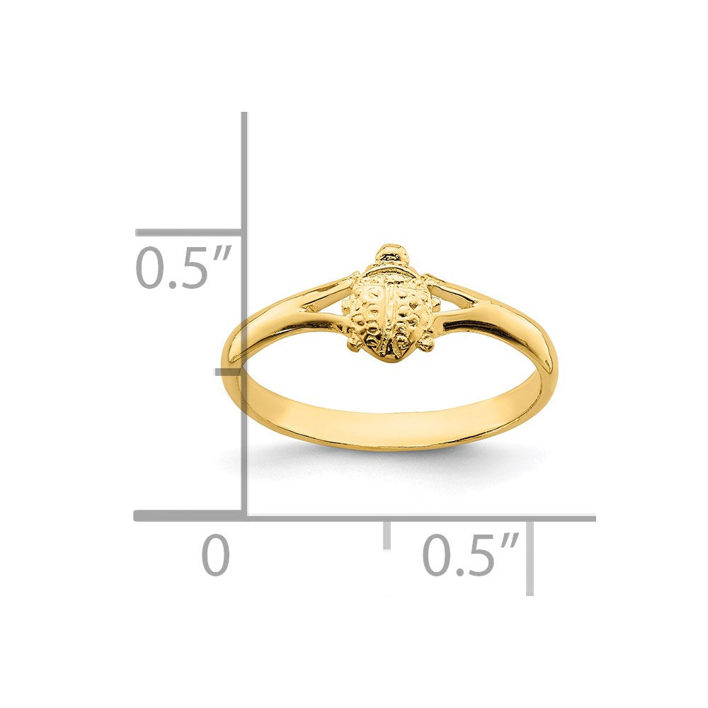 14k Ladybug Ring
