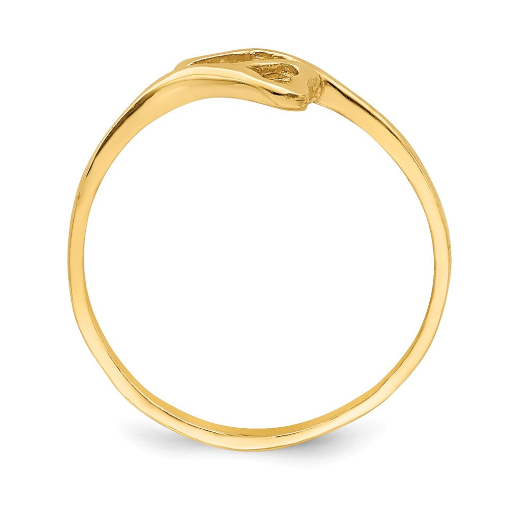 14k Double Heart Ring