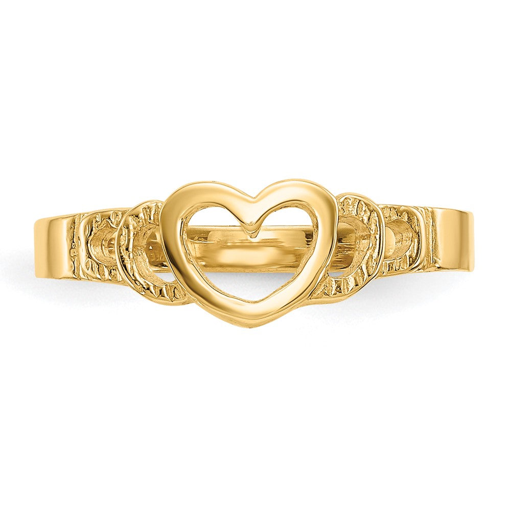 14k Heart Ring