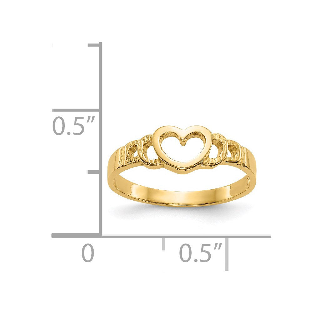 14k Heart Ring