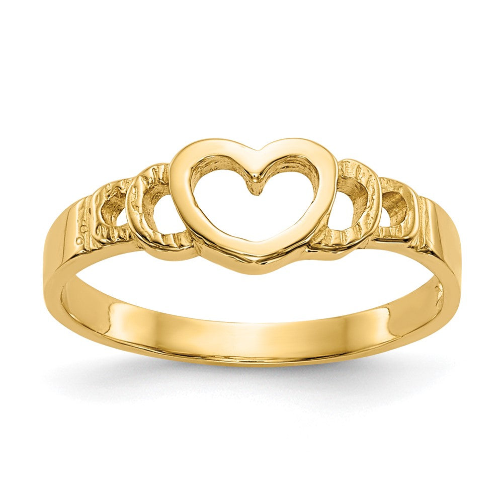 14k Heart Ring