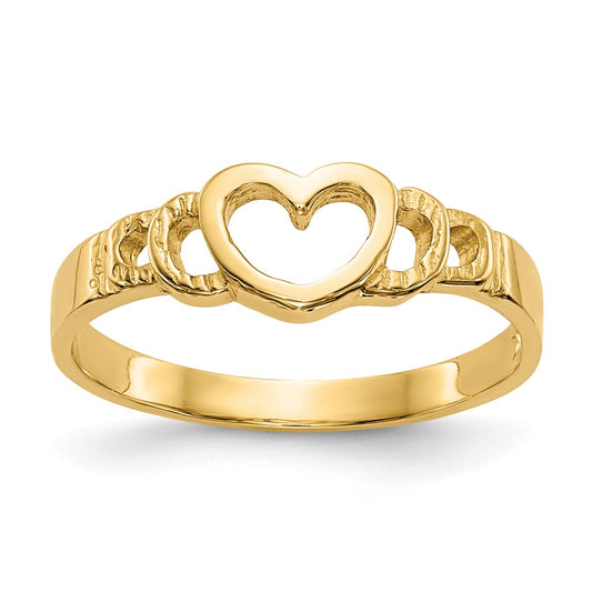 14k Heart Ring