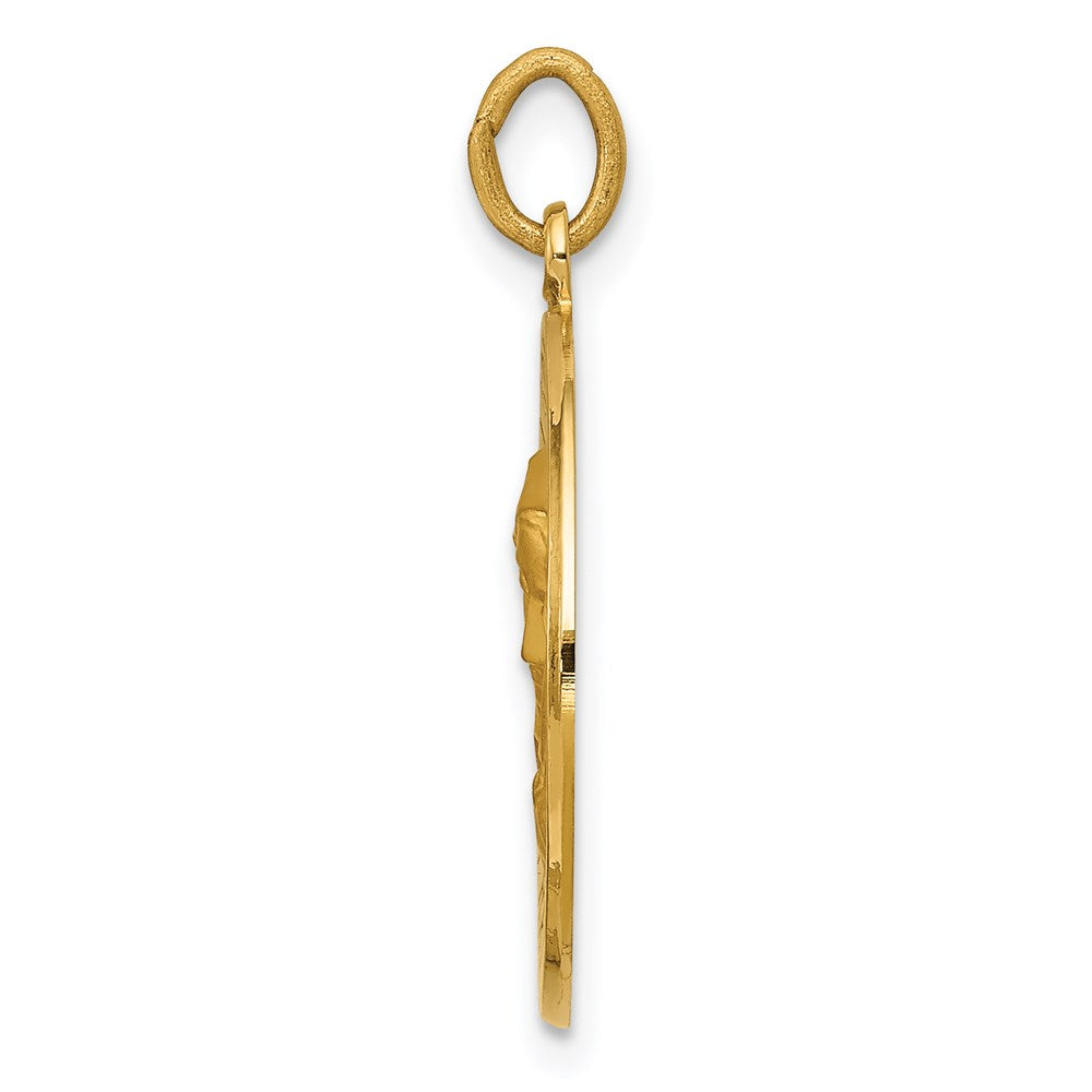14k Our of Sorrows Medal Pendant