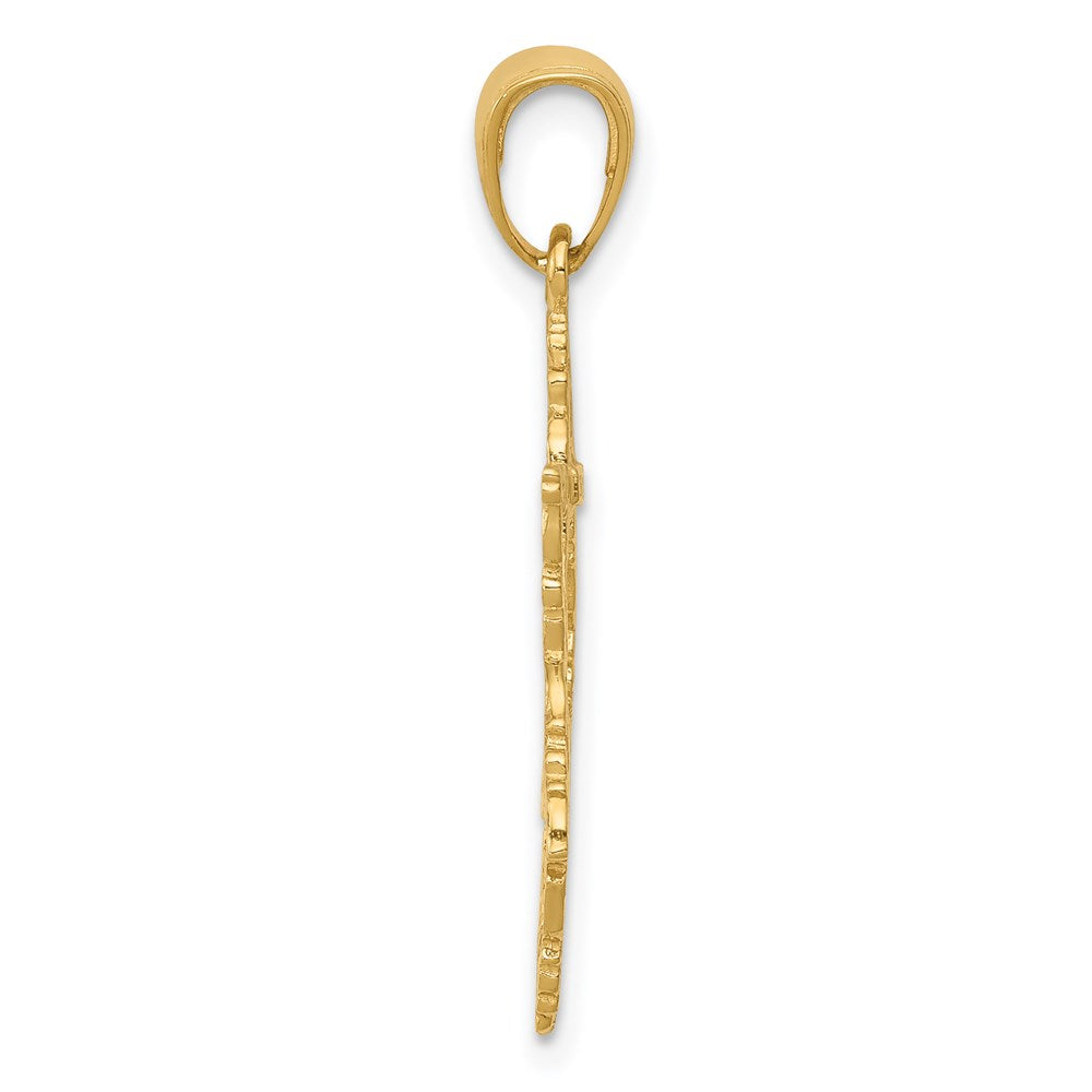 14k Yellow Gold Star of David Pendant