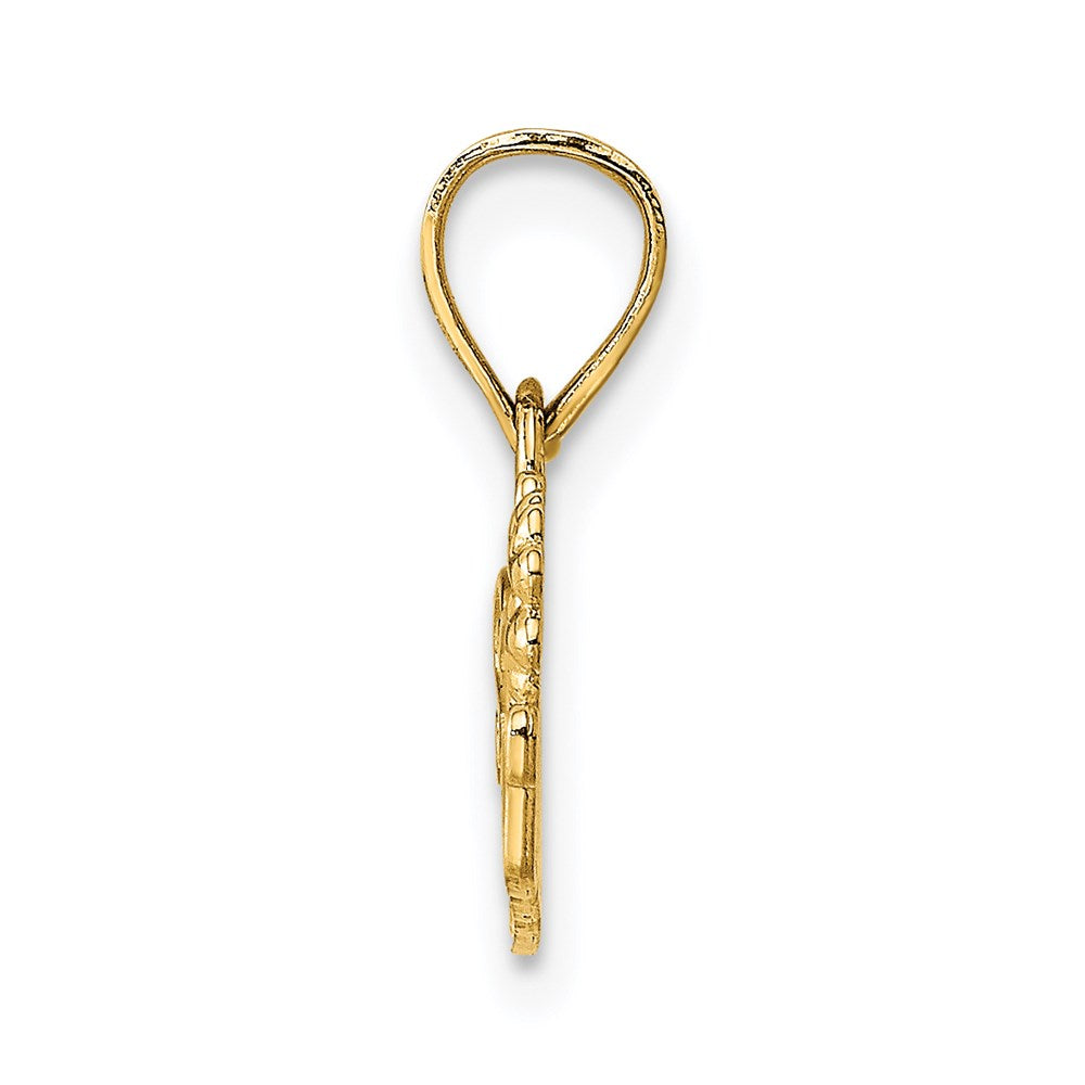 14k SPECIAL TEACHER with Flower Charm