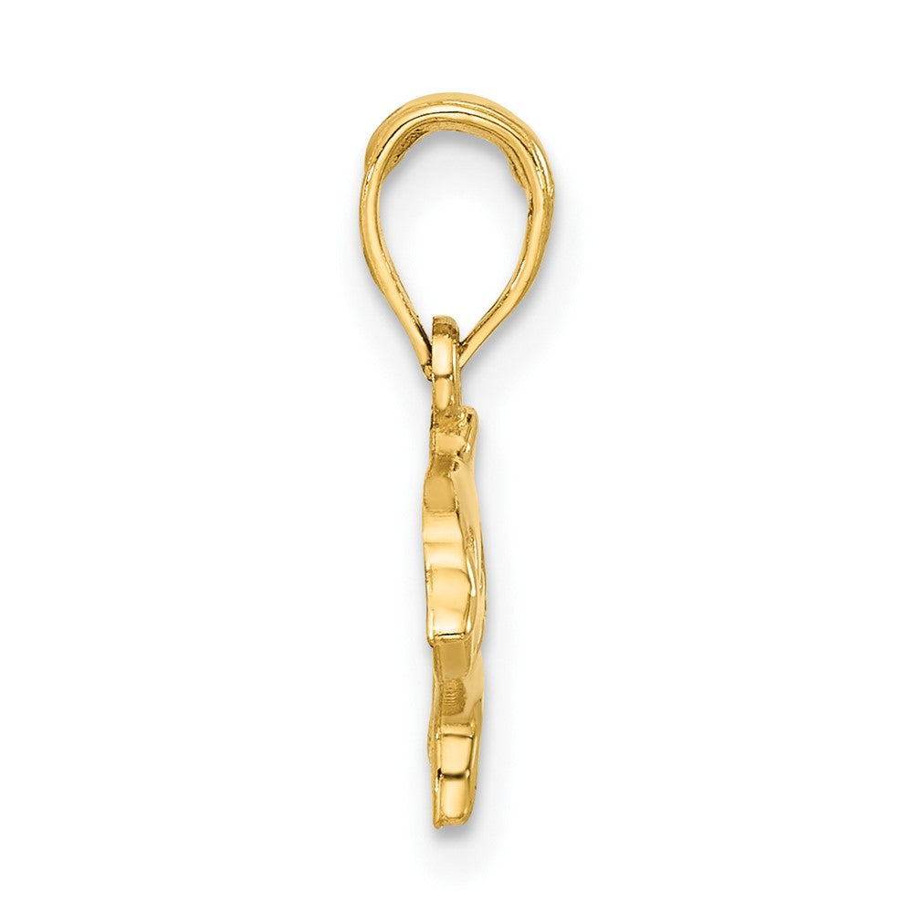 14k Polished Dolphin with Cut-out Dolphin Pendant