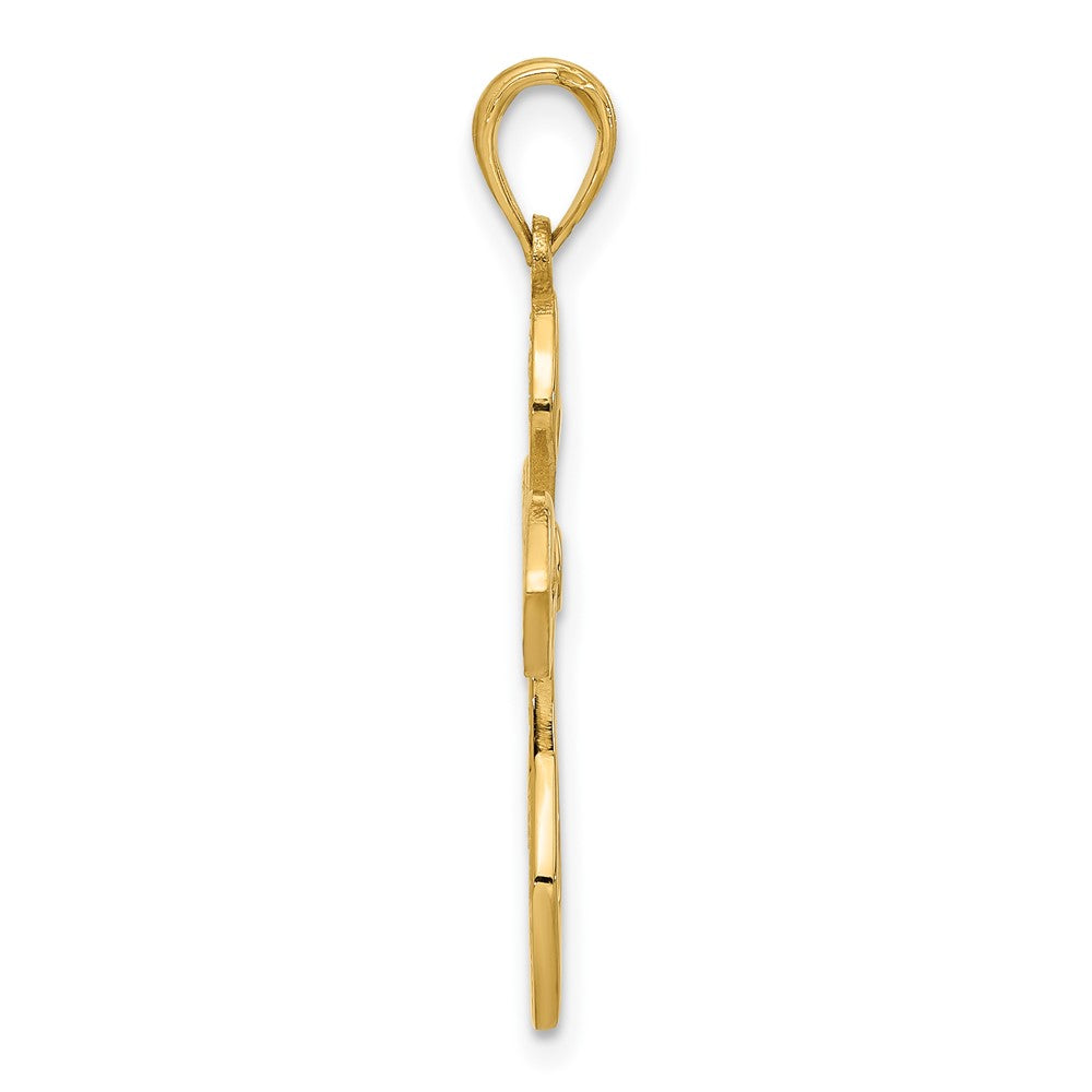 14k Fancy Cross Charm