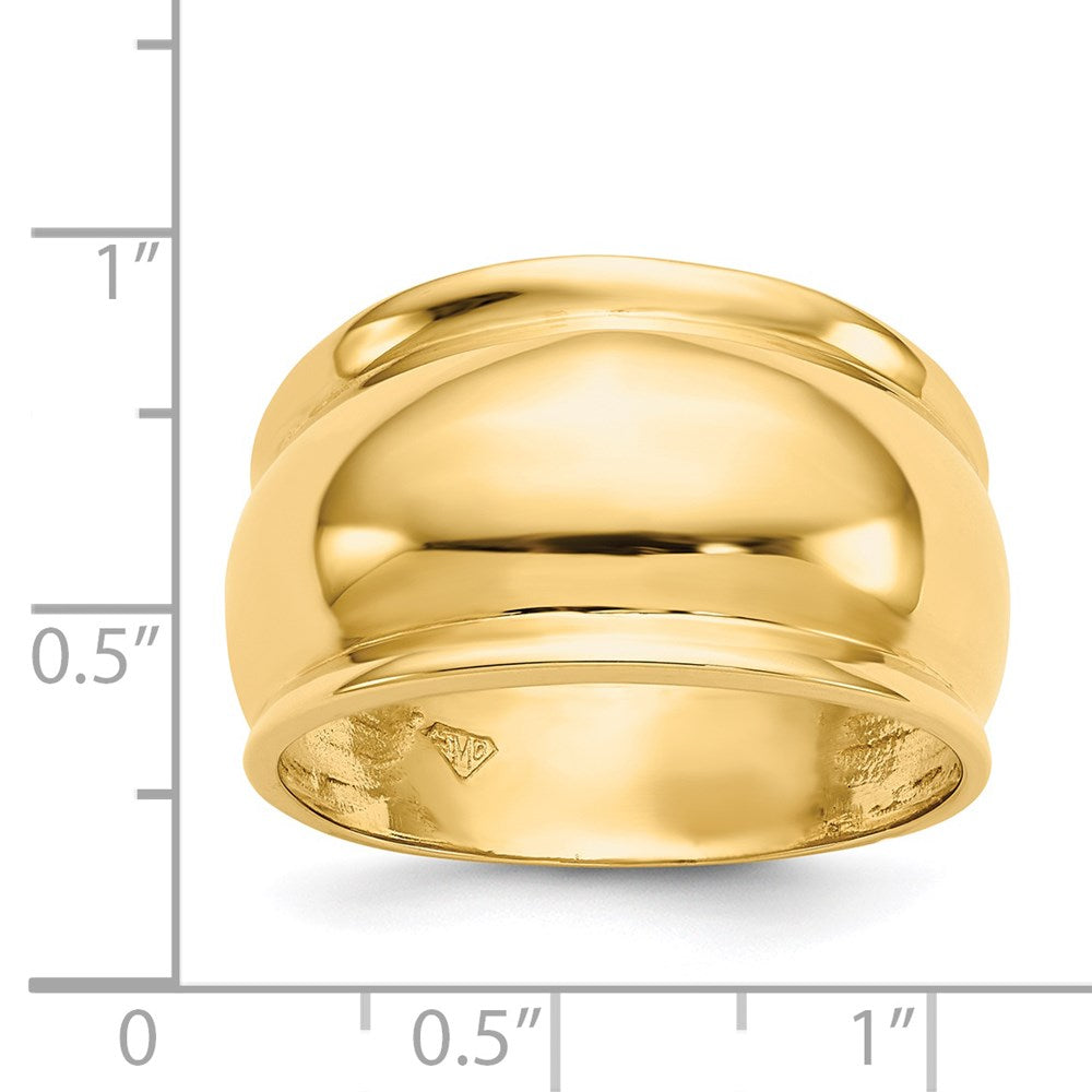14k Polished Dome Ring