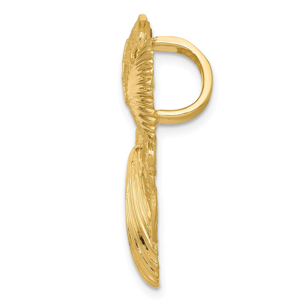 14k Diamond-cut Omega Slide
