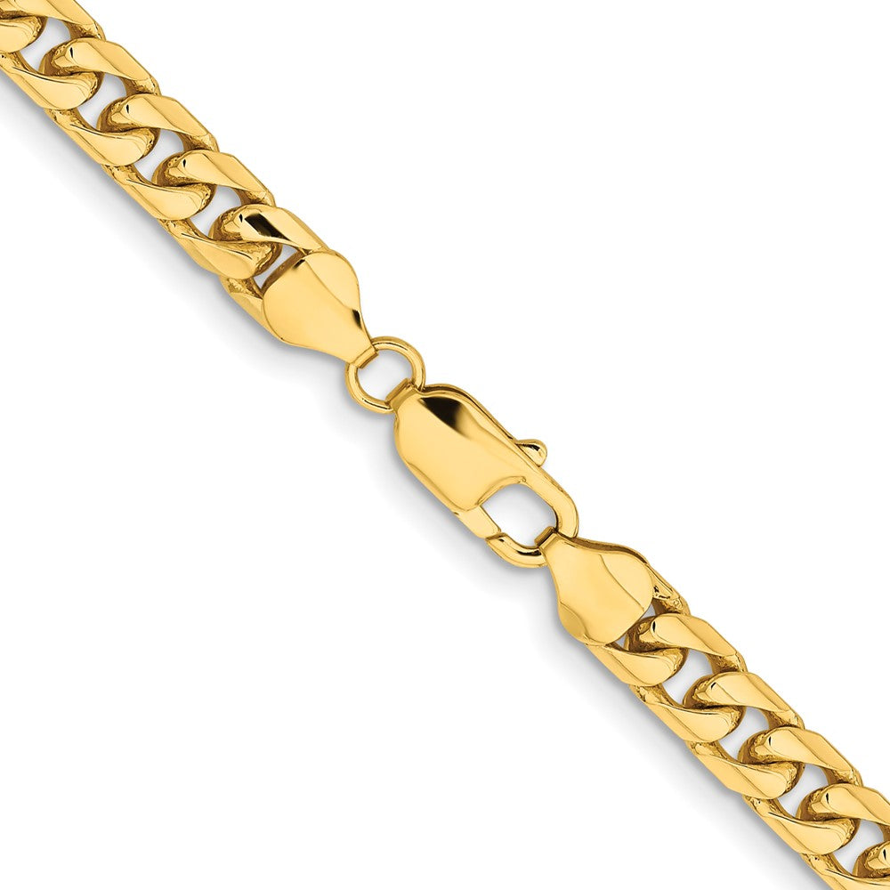 14K 26 inch 6.75mm Solid Miami Cuban Link with Lobster Clasp Chain