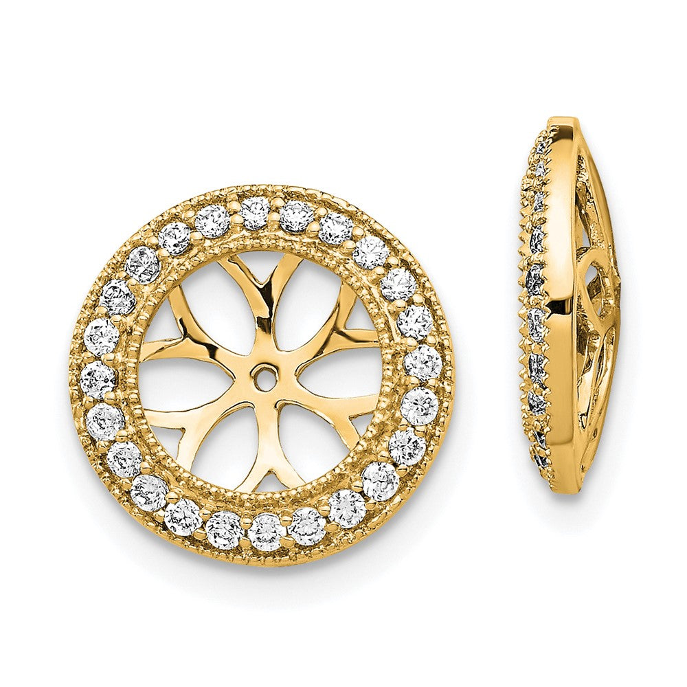 14k 3/8ct Diamond Earring Jackets