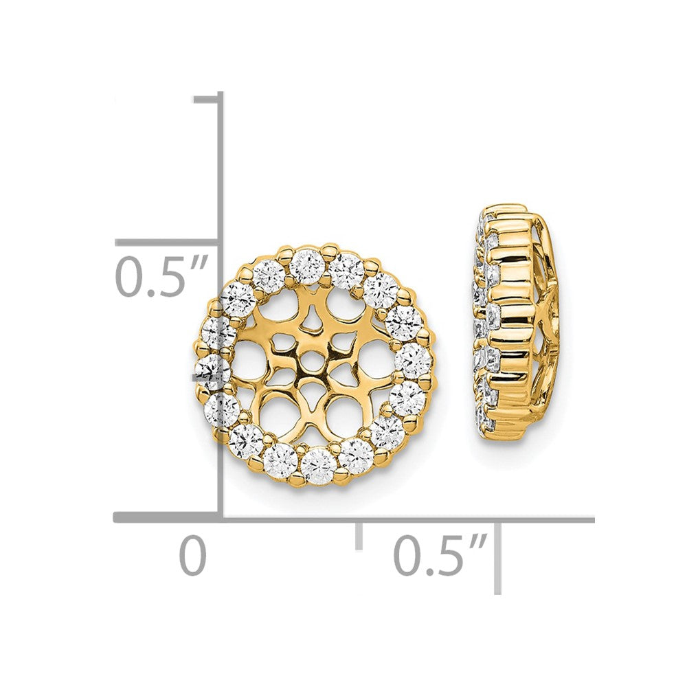 14k Diamond Earring Jackets