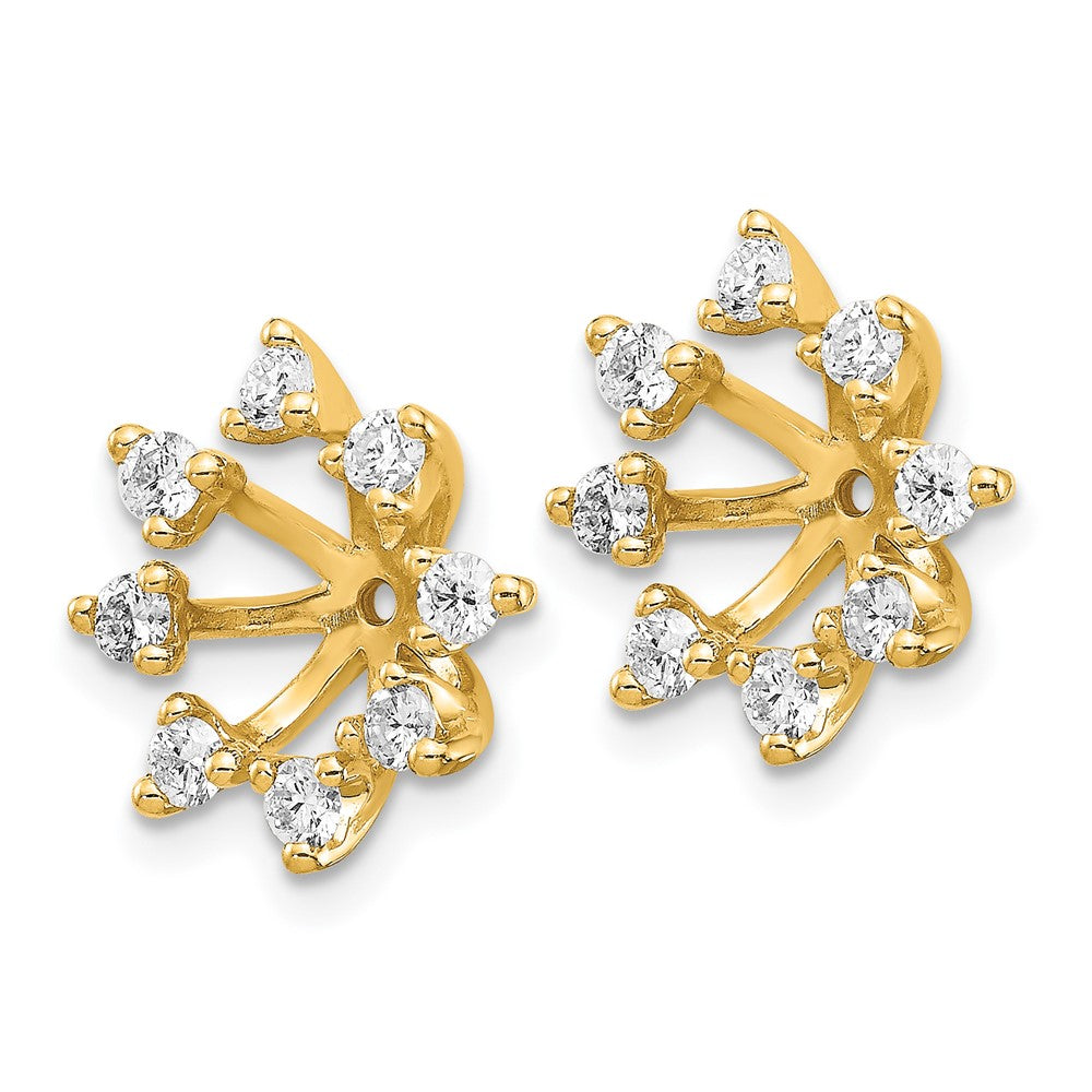 14k AA Fancy Diamond Earring Jacket