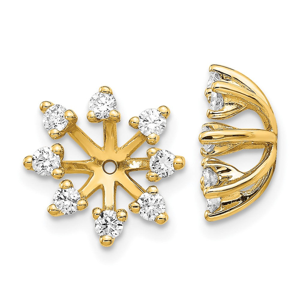 14k AA Fancy Diamond Earring Jacket