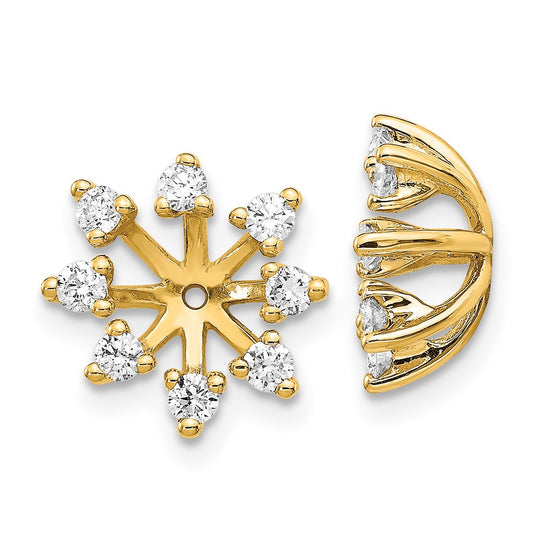 14k AA Fancy Diamond Earring Jacket