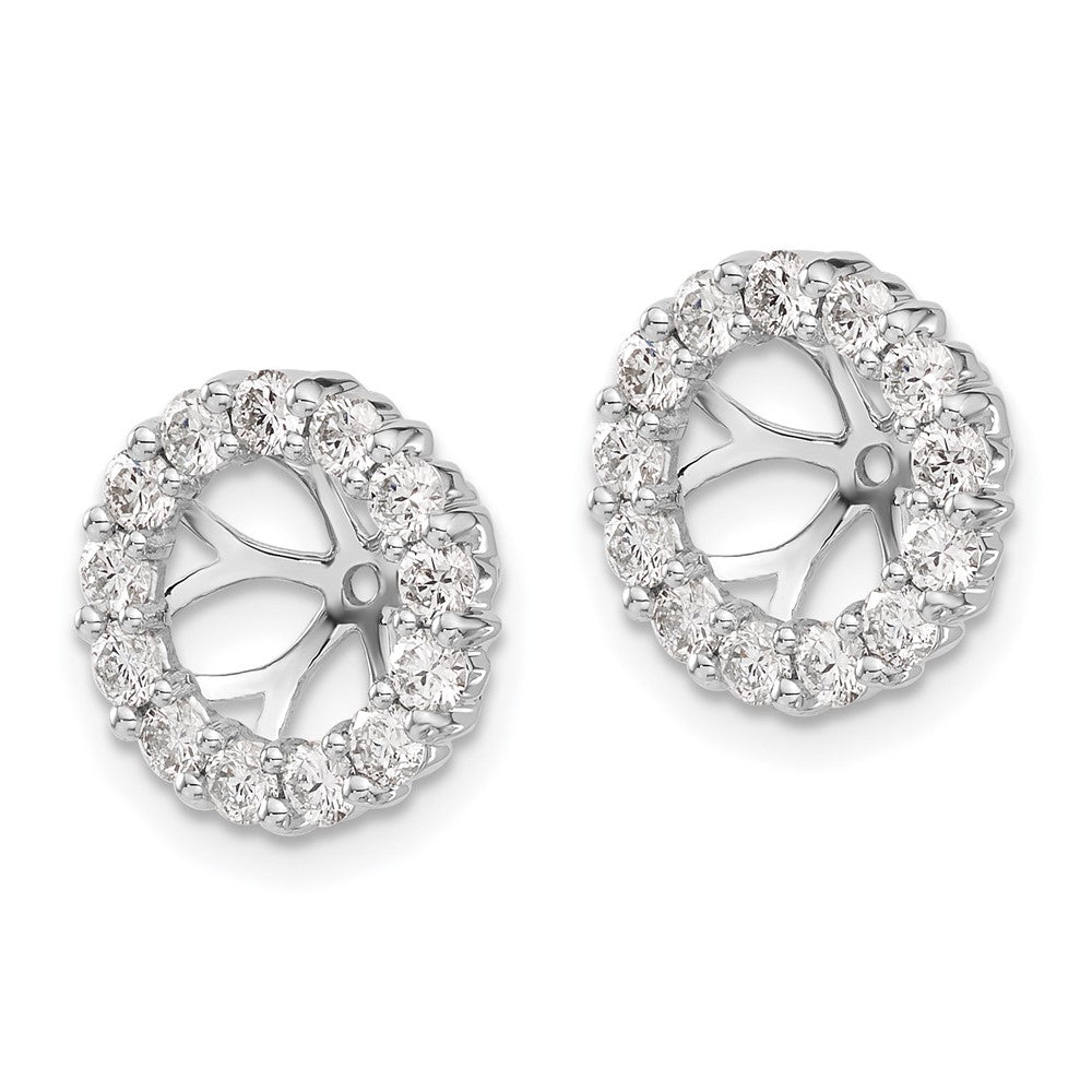 14K Yellow Gold Diamond Earring Jackets