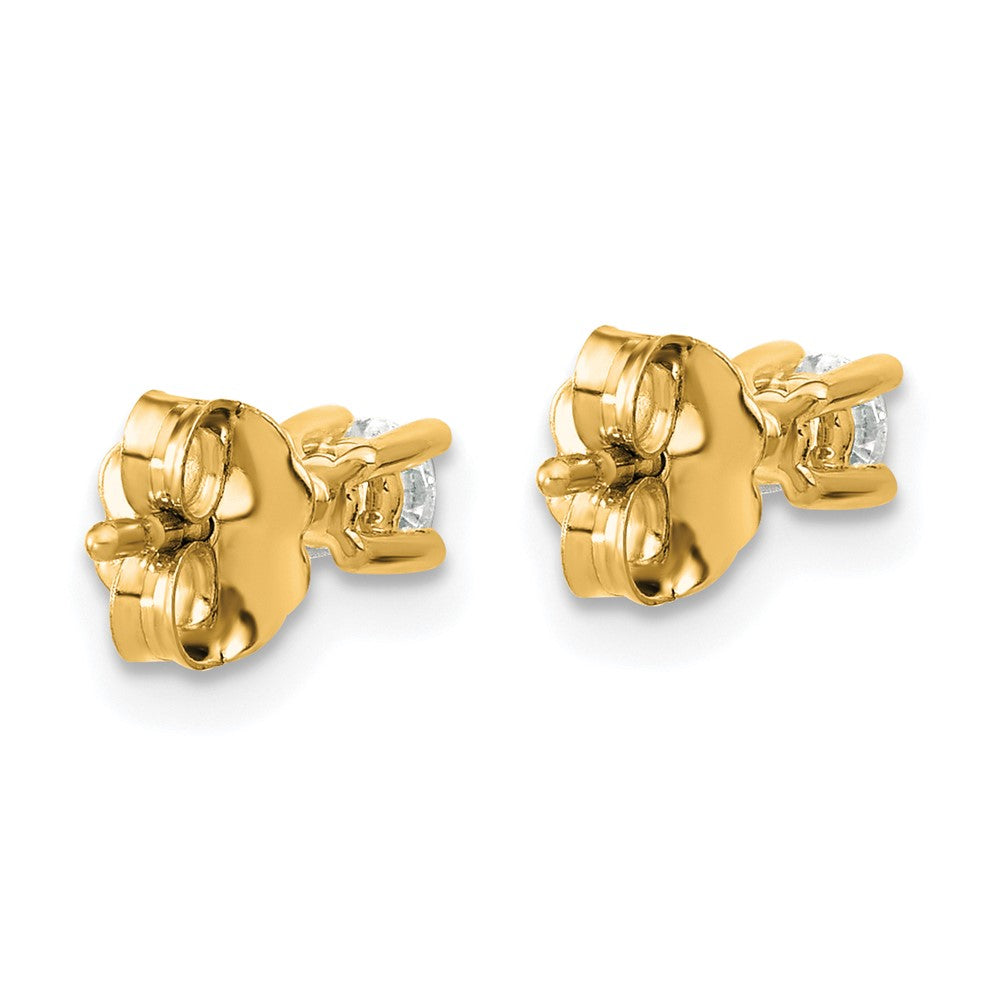 10k Round 4-Prong .20ct. Diamond Stud Earrings