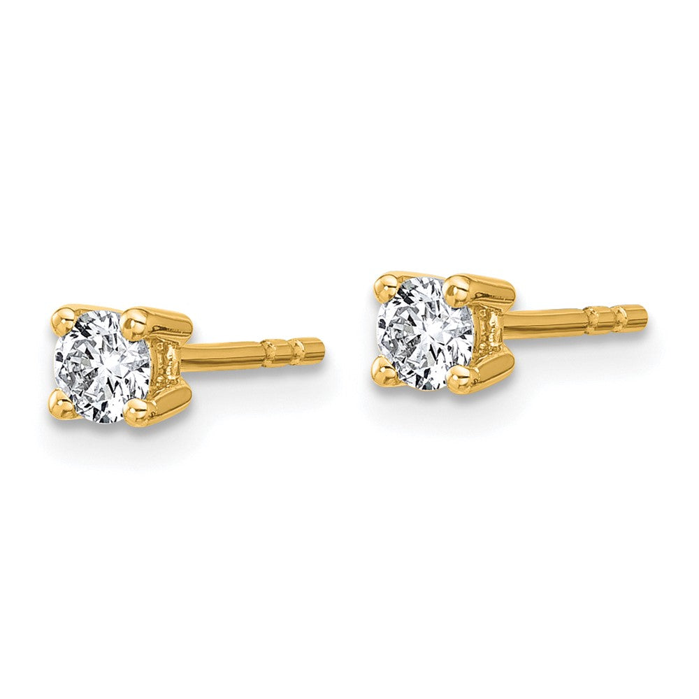 10k Round 4-Prong .33ct. Diamond Stud Earrings