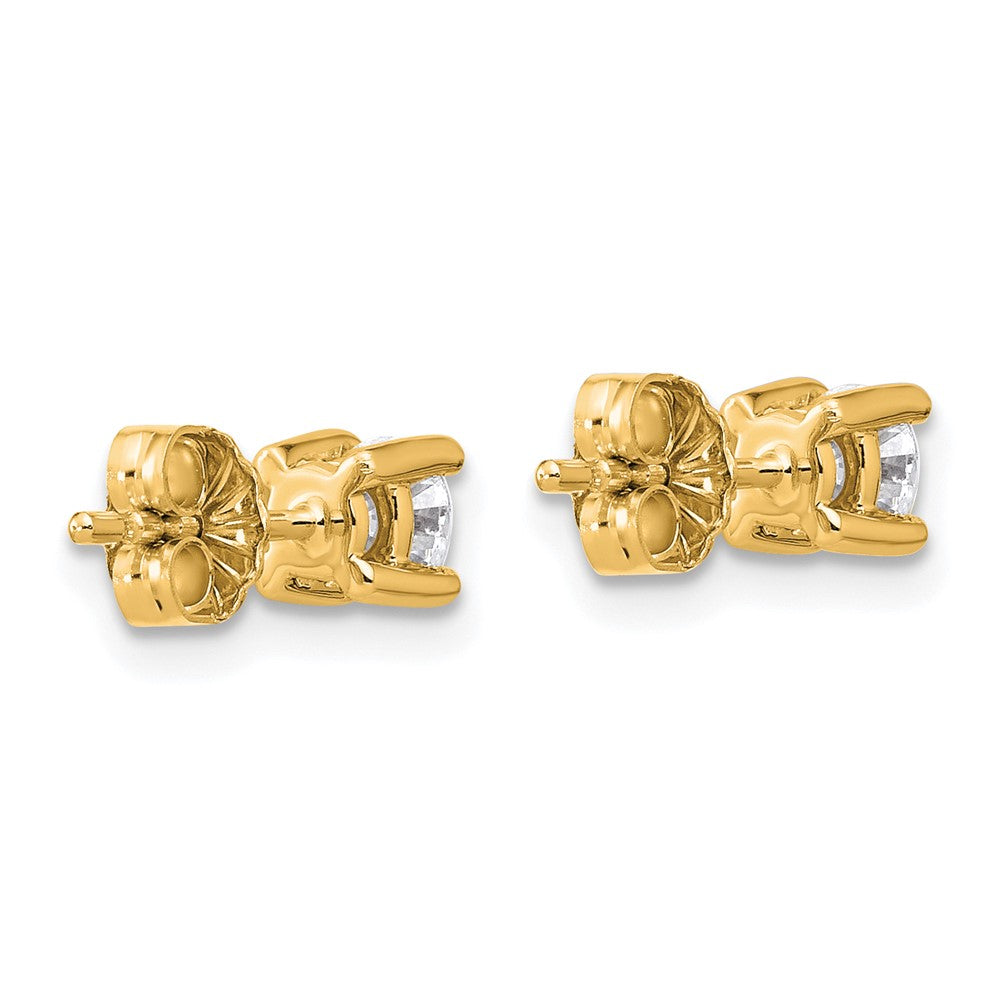 10k Round 4-Prong .50ct. Diamond Stud Earrings