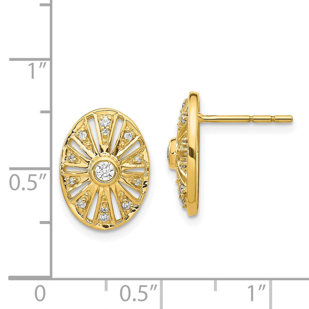 14k Diamond Vintage Earrings