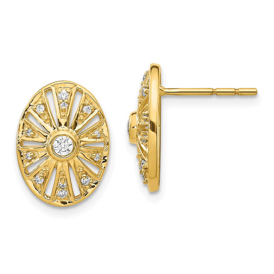 14k Diamond Vintage Earrings