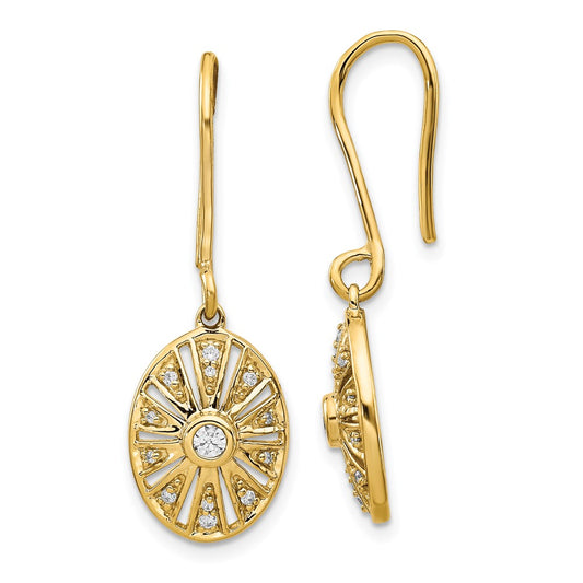 14k Diamond Vintage Earrings