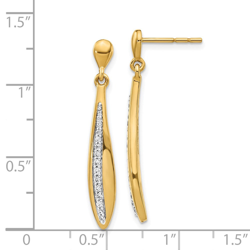 14k Diamond Post Earrings