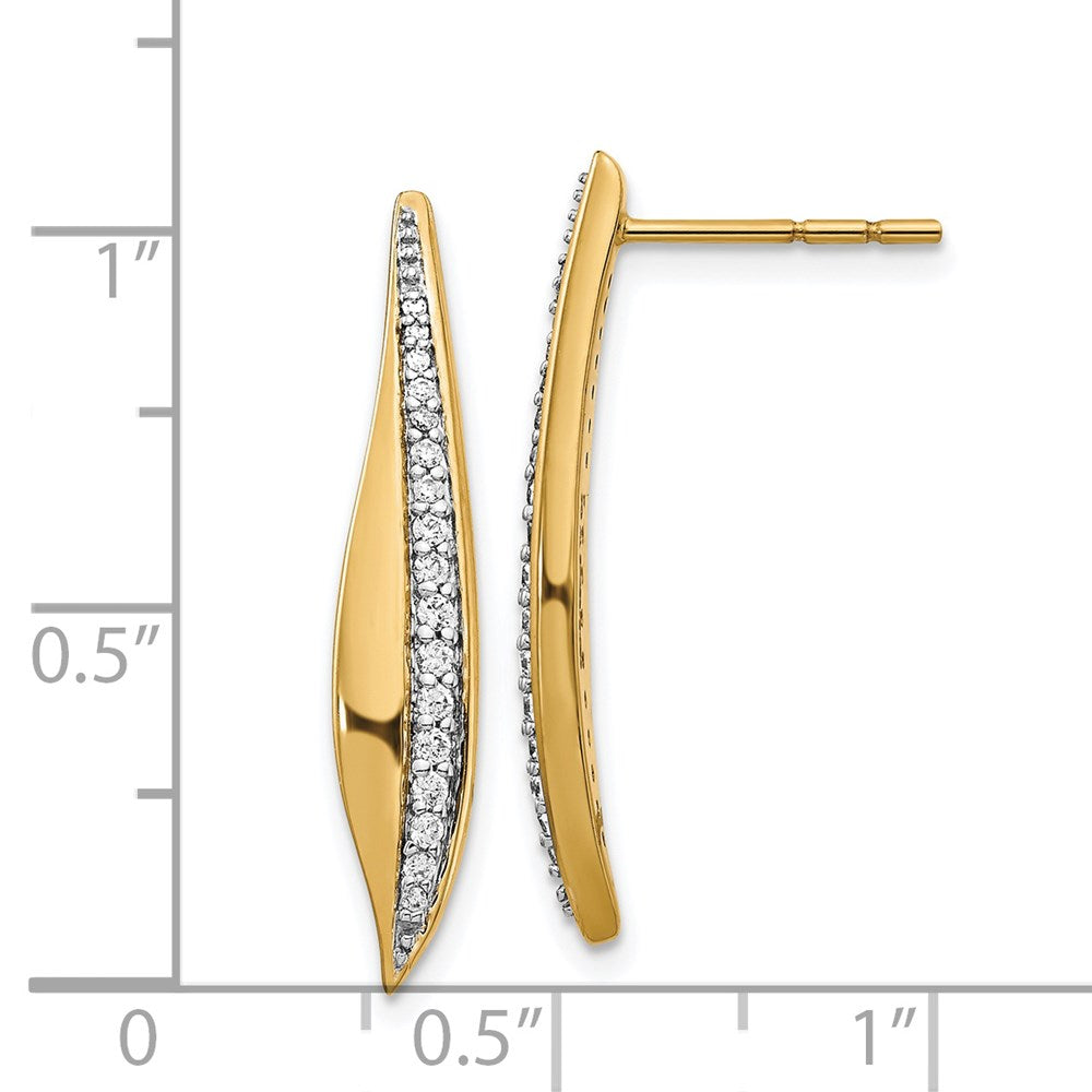 14k Diamond Post Earrings