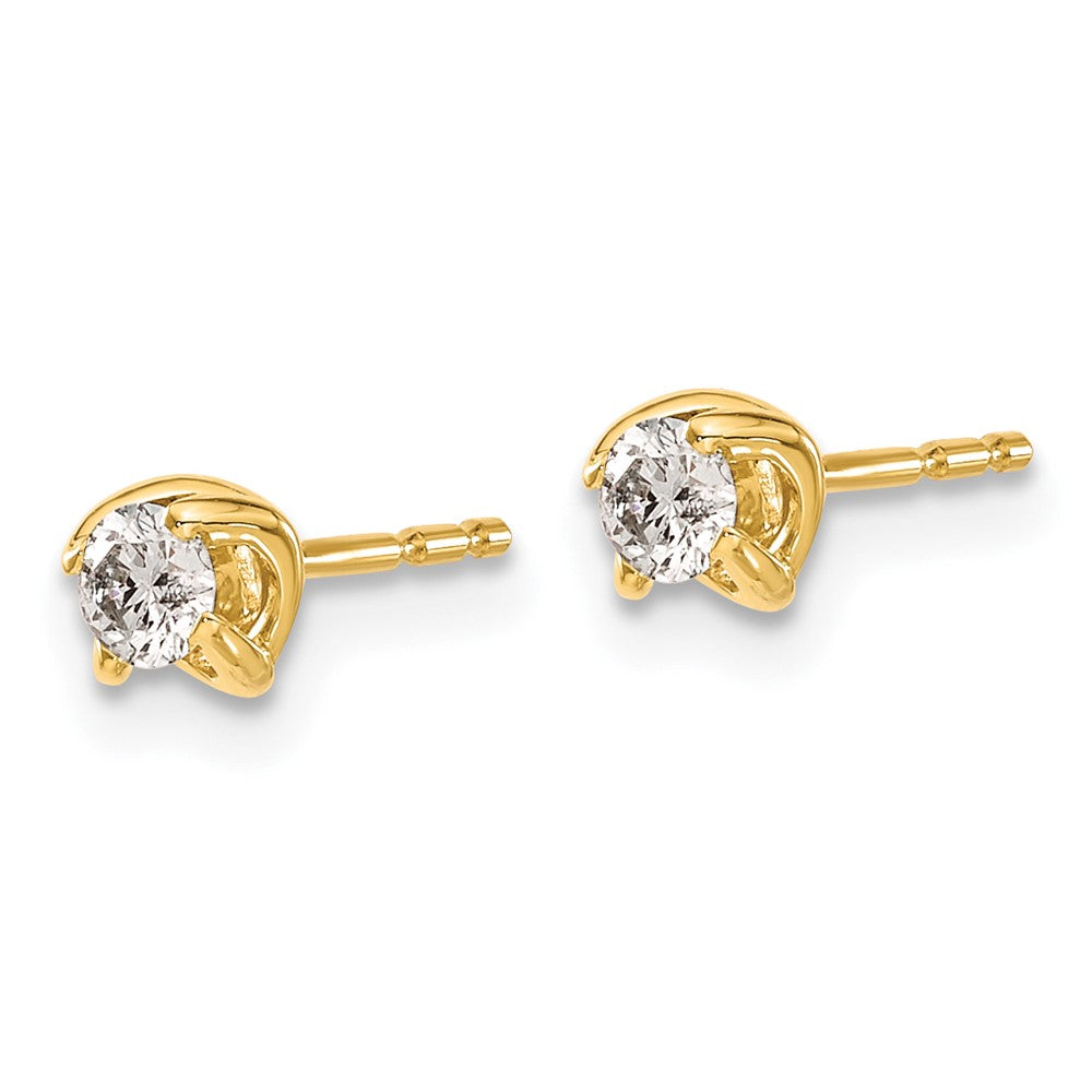 14k Diamond Post Earrings