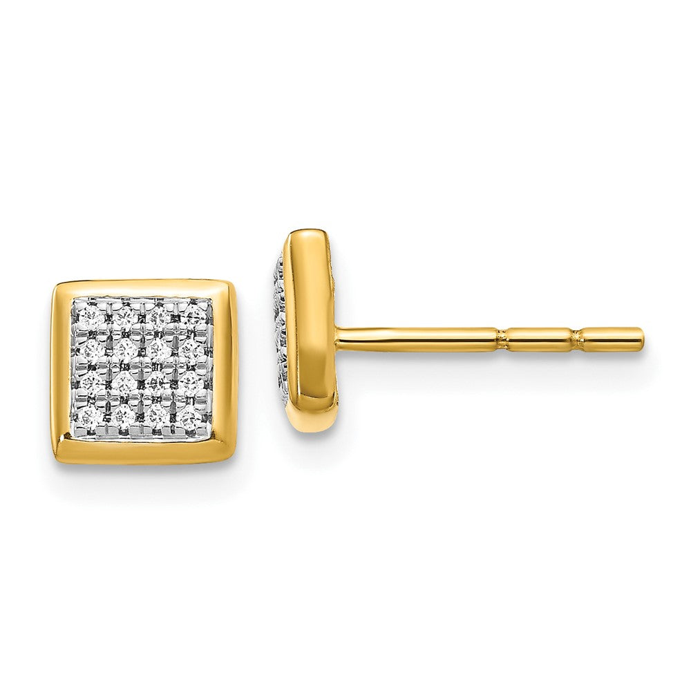 10k Diamond Post Earrings