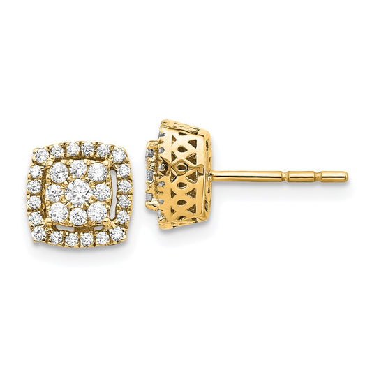 14k Diamond Post Earrings