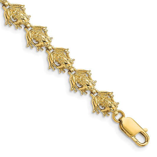 14k Frog Bracelet