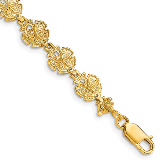 14k Sand Dollar Bracelet