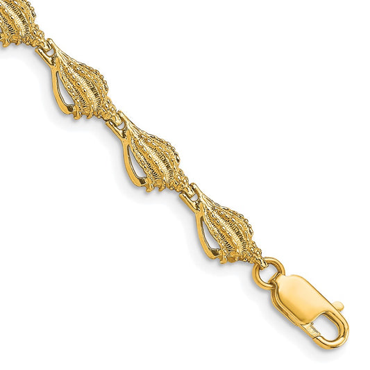 14k Conch Shell Bracelet