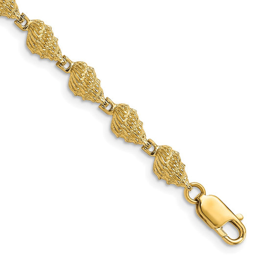 14k Conch Shell Bracelet