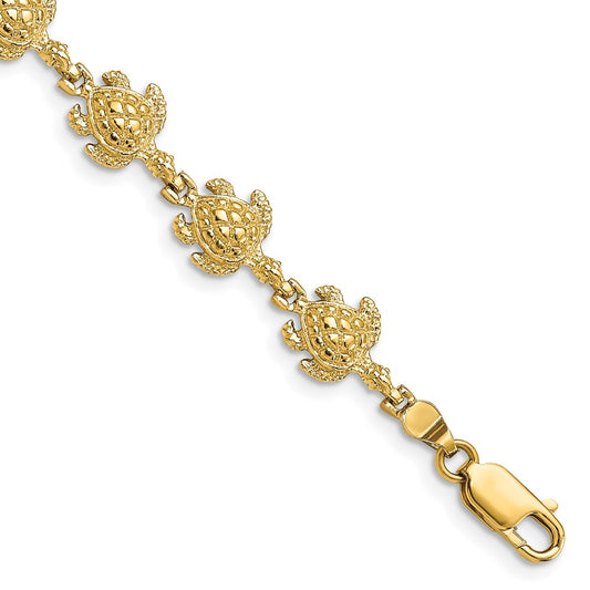 14k Turtle Bracelet