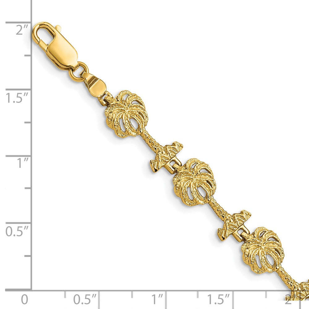 14k Palm Tree Bracelet