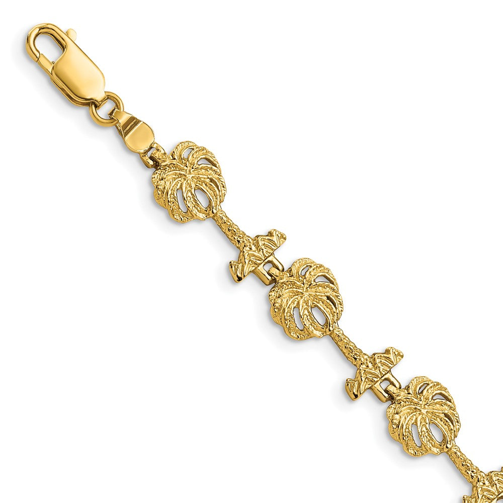 14k Palm Tree Bracelet