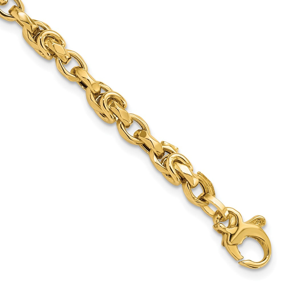 14K Gold Fancy Byzantine Style Link Bracelet