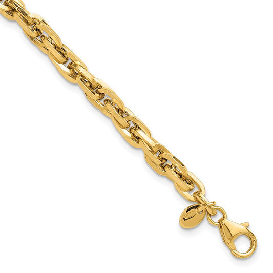 14K Polished Fancy Bracelet