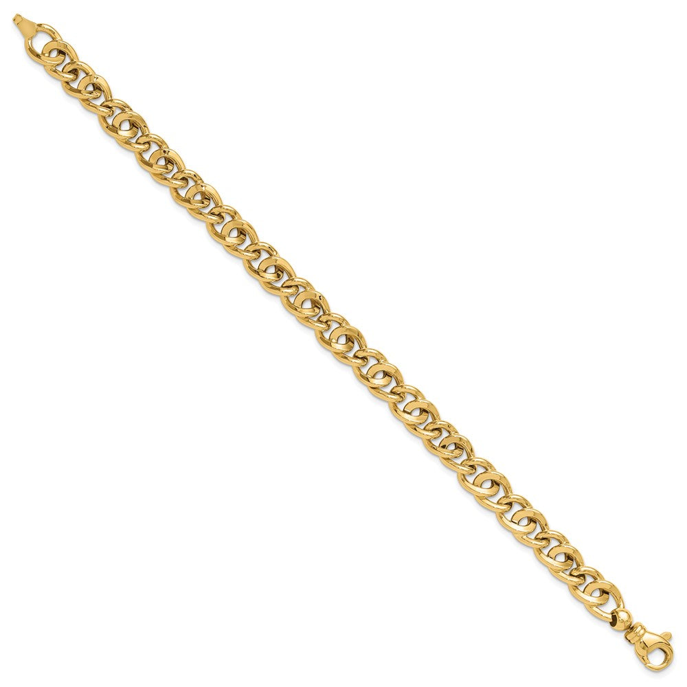 14K Polished Fancy Link Bracelet