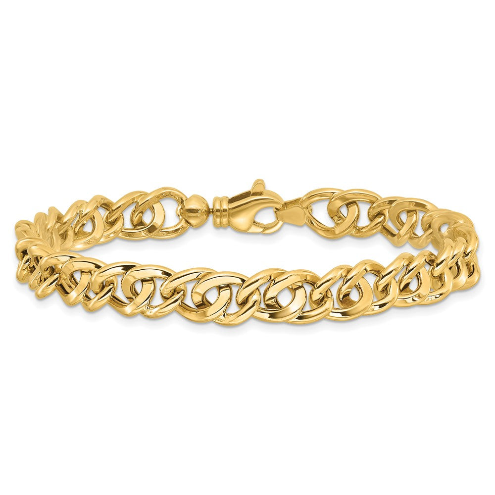 14K Polished Fancy Link Bracelet