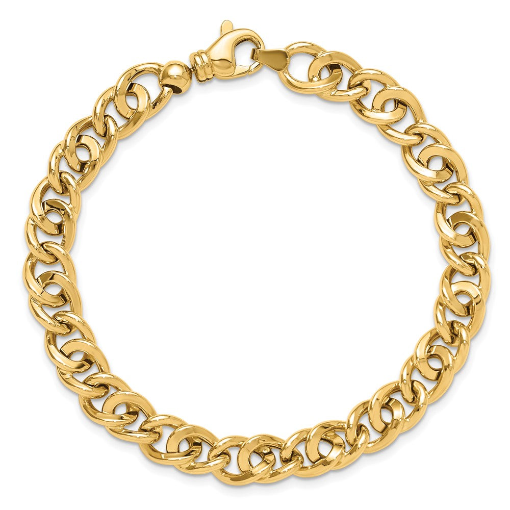 14K Polished Fancy Link Bracelet