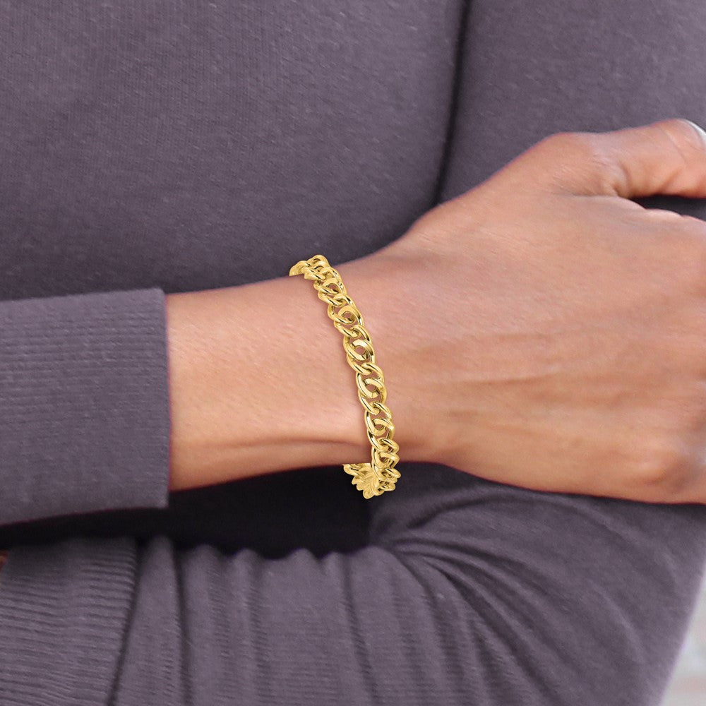 14K Polished Fancy Link Bracelet