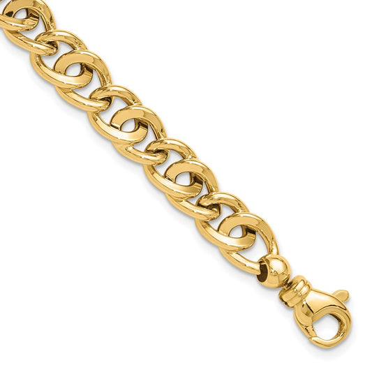 14K Polished Fancy Link Bracelet