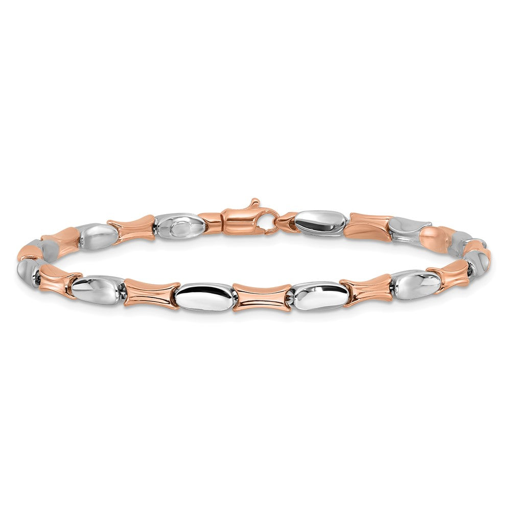 14K Two-tone Polished 7.5in Bracelet